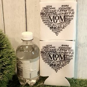 MOM Mother beverage drink holder water beer can NWT